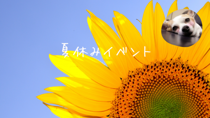 夏休みイベント開催日8月１日(土)、8月2日(日)